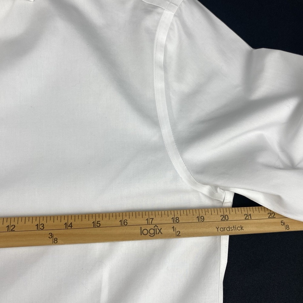 Charles Tyrwhitt Dress Shirt Mens 15.5-34 White Extra Slim Fit Non Iron - Picture 5 of 7